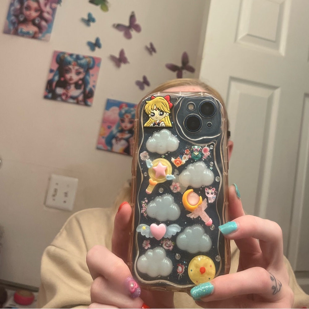 OOAK Sailor Moon Cloud Phone Case